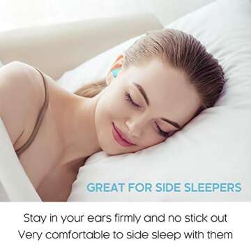 Vegpoet Reusable Silicone Earplugs for Noise Reduction