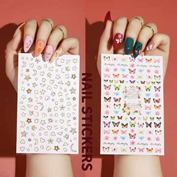 Teenitor Almond Press On Nails Set - 288Pcs Creative Kit