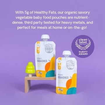 Serenity Kids Organic Baby Food Pouches - Healthy Veggie Options