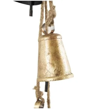 Deco 79 Metal Cow Bells - Elegant Gold Decor for Home