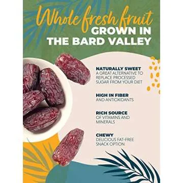 USA Organic Pitted Medjool Dates - Jumbo, Healthy Snack