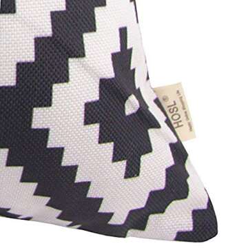 HOSL Throw Pillow Cover Throw Pillow Case 18" x 18" (45 x 45cm) (2Pack Geometry)