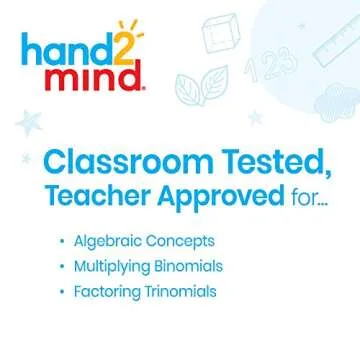 hand2mind Foam Algebra Tiles Student Set, Algebra Manipulatives, Algebra Tiles X and Y, Linear Algebra, Algebra Tools, Tiles Learning, Algebraic Tiles, Algebra Classroom (32 Pieces)