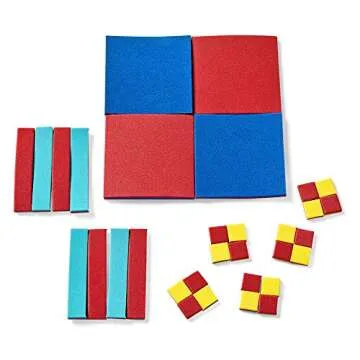hand2mind Foam Algebra Tiles Student Set, Algebra Manipulatives, Algebra Tiles X and Y, Linear Algebra, Algebra Tools, Tiles Learning, Algebraic Tiles, Algebra Classroom (32 Pieces)