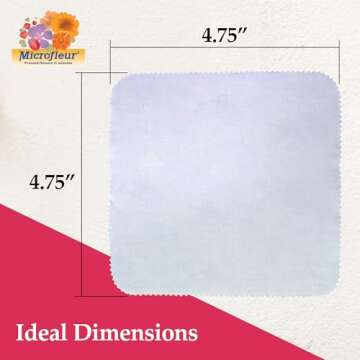Microfleur - Regular White Liners for Microwave Flower Press 5" (13 cm), Floral Art Crafting Accesor...