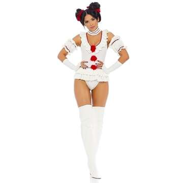 Forplay womens Let's Play a Game Sexy Movie Clown Character Costume