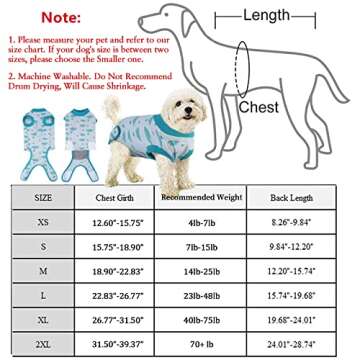 IDOMIK Dog Recovery Suit After Surgery, Soft Dog Surgery Recovery Suit for Male Female Pet Dogs Cats...