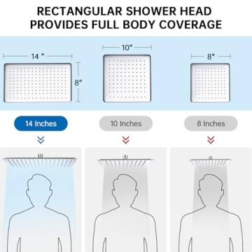 G-Promise 14-Inch Rain Shower Head and Handheld