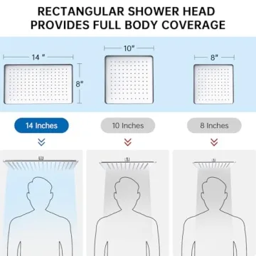 G-Promise 14-Inch Rain Shower Head and Handheld