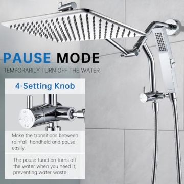 G-Promise 14-Inch Rain Shower Head and Handheld