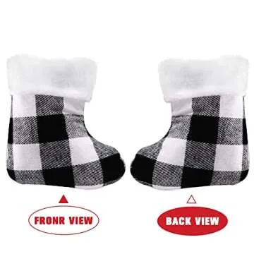 XIMISHOP 12PACK Mini Christmas Stockings for Holiday Decor