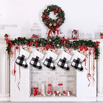 XIMISHOP 12PACK Mini Christmas Stockings for Holiday Decor