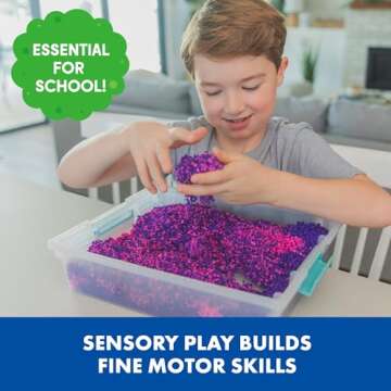 Educational Insights Playfoam Pluffle for Sensory Bins with 8 Colors, Set of 8, Ages 3+