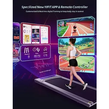 RHYTHM FUN Under Desk Walking Pad with Wide Belt