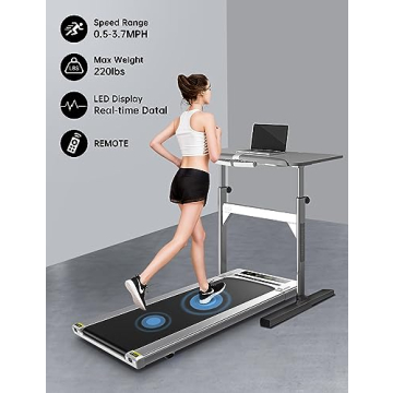 RHYTHM FUN Under Desk Walking Pad with Wide Belt