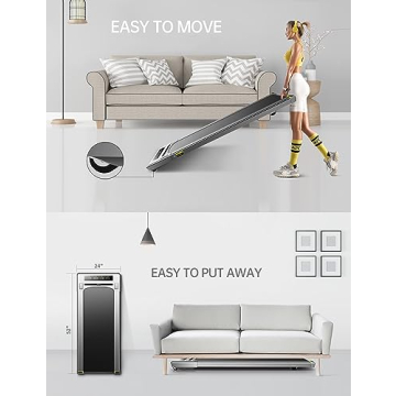 RHYTHM FUN Under Desk Walking Pad with Wide Belt