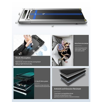 RHYTHM FUN Under Desk Walking Pad with Wide Belt