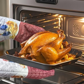 500°F Heat-Resistant Silicone Oven Mitts with Animal Design