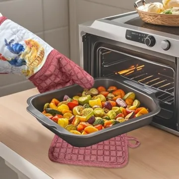 500°F Heat-Resistant Silicone Oven Mitts with Animal Design