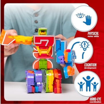 JOYIN 10 Pcs Number Bots Action Figures for Kids