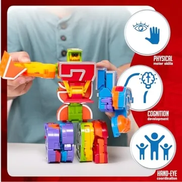 JOYIN 10 Pcs Number Bots Action Figures for Kids
