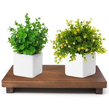 kulusion Wood Riser For Display Walnut Wood Pedestal Stand, farmhouse decor Soap Tray, Displays Your...