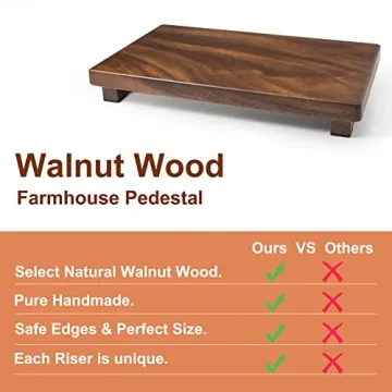 Kulusion Walnut Wood Pedestal Riser - Elevate Your Decor