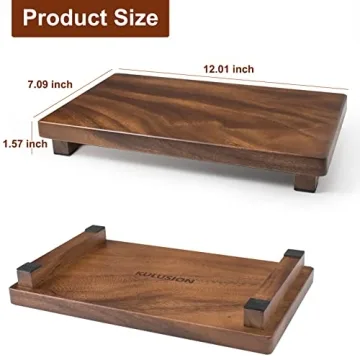 Kulusion Walnut Wood Pedestal Riser - Elevate Your Decor