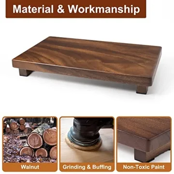Kulusion Walnut Wood Pedestal Riser - Elevate Your Decor