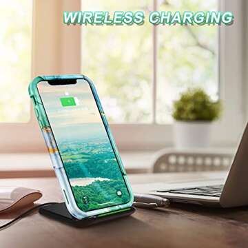 Lamcase Compatible with iPhone 11 Case, [with 2Pcs Tempered Glass Screen Protector+2Pcs Camera Lens Protector [Stylish Glossy Marble] Three Layer Shockproof Protection Cover, Green Marble