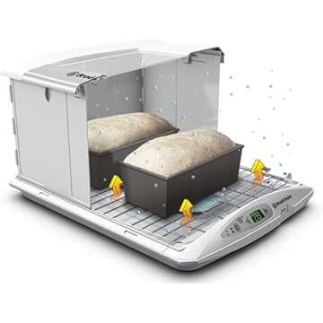Brod & Taylor Folding Proofer & Slow Cooker (Proofer w/Accessory Shelf), White