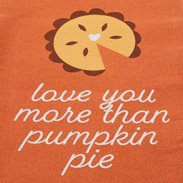 Pearhead Pumpkin Pie Dish Towels, Set of 2, Thanksgiving Tea Towels, Halloween Decor, Kitchen Decor, Hostess Gifts, Fall Home Décor