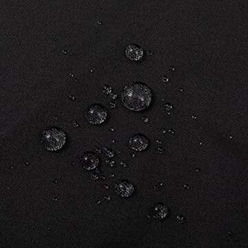 ALYVIA SPRING Waterproof Fabric Shower Curtain Soft Hotel Quality - 3 Magnets at Bottom, Premium Black Shower Curtain Liner for Bathroom, Light-Weight Cloth & Washable - 72x72, Black