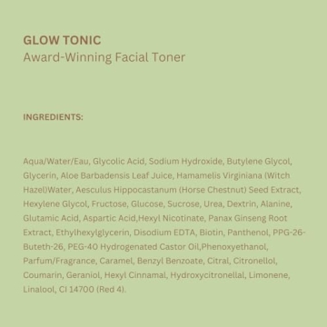 Pixi Glow Tonic Daily Brightening Facial Toner 8.45 fl oz