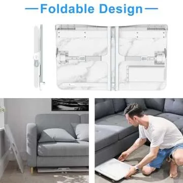 Adjustable EVETTO Bed Desk for Laptop - Stylish & Practical