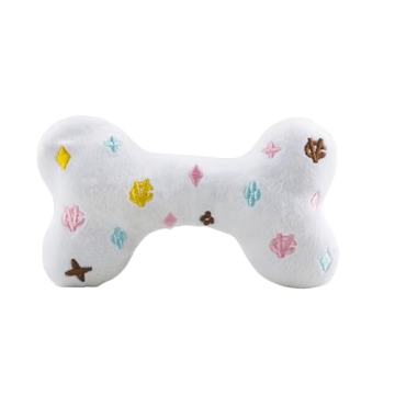 Haute Diggity Dog Chewy Vuiton White Bone Plush Toy