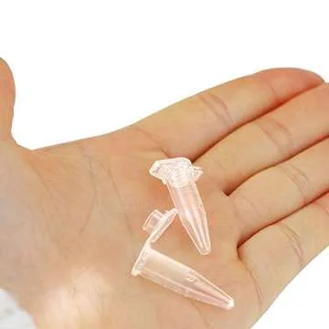 Twdrer 500PCS 0.5ML Graduated Test Tubes for Labs