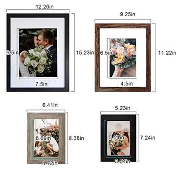 SESEAT 10-Piece Picture Frame Collage Set in Multiple Finishes