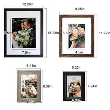 SESEAT 10-Piece Picture Frame Collage Set in Multiple Finishes
