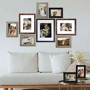 SESEAT 10-Piece Picture Frame Collage Set in Multiple Finishes