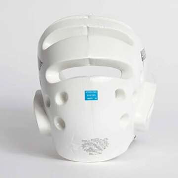 PROFORCE Lightning Karate/Martial Arts Headgear - White - Medium