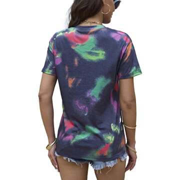 80s Baby 90s Made Me Shirt Womens Vintage Tie Dye 90s Shirts Casual Retro 80's Nostalgia Shirt Tops(Tiedye,Small)