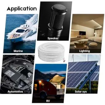 LRXCREEK 6 Gauge Marine Wire 20ft Tinned Copper Electrical Wire for Boat Automotive Speakers RV and Trailer