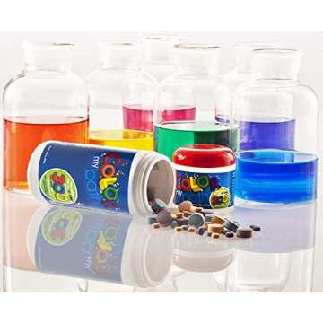 Color My Bath 133- 300 Tablet Jar - Fizzing Tub Water Primary Color Changing Tabs, Fun and Education...