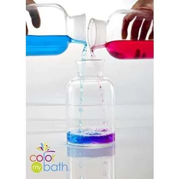 Color My Bath 133- 300 Tablet Jar - Fizzing Tub Water Primary Color Changing Tabs, Fun and Educational Bathtime Activity For Kids, Safe For Baby Non Toxic, Non Staining, Soap and Frangrance-Free Formula