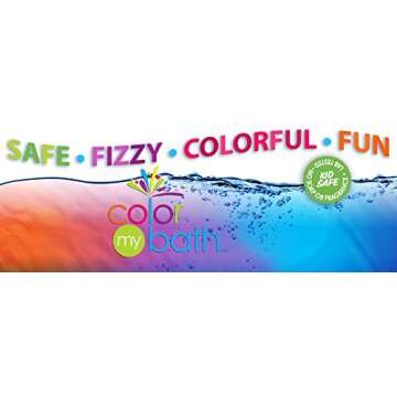 Color My Bath 133- 300 Tablet Jar - Fizzing Tub Water Primary Color Changing Tabs, Fun and Educational Bathtime Activity For Kids, Safe For Baby Non Toxic, Non Staining, Soap and Frangrance-Free Formula