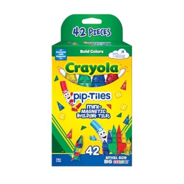 CreateOn Crayola Mini Magnetic PIP-Tiles Building Set for Kids