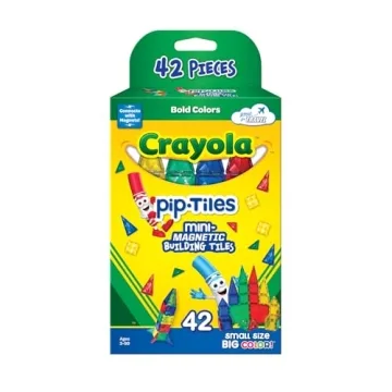 CreateOn Crayola Mini Magnetic PIP-Tiles Building Set for Kids