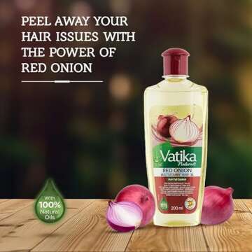 Vatika Naturals Multivitamin Hair Oil - Nourishing Formula for Healthy, Lustrous Hair - Strengthens Revitalizes & Promotes Stronger Hair - 100% Natural Oil Extract - Enriched with Red Onion - (300 ML)