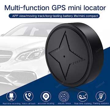 GPS Tracker for Vehicles, No Subscription, Smallest Real Time Anti-Theft GPS Device
